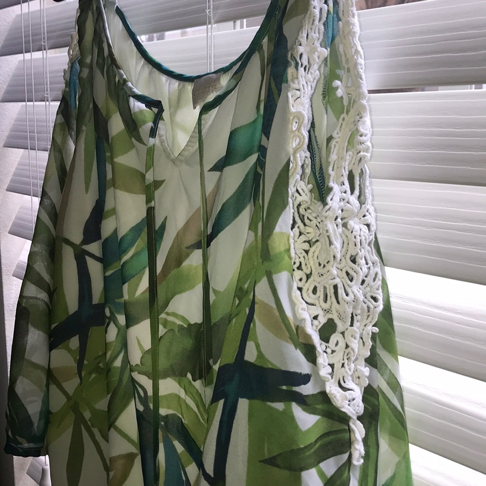 Chico’s Cold Shoulder Blouse -